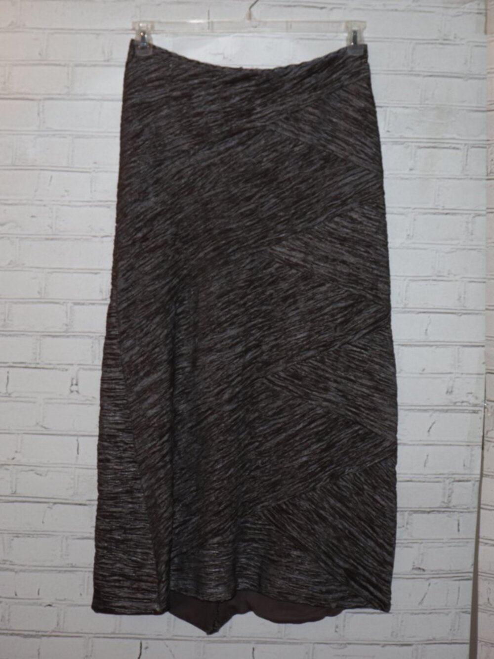 ✨ Emma Street Taupe/Brown Textured Skirt • Size 14 ✨
